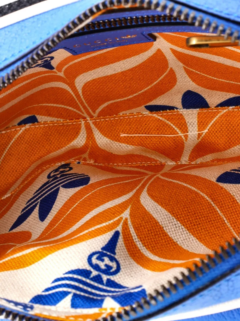 GUCCI Pre-owned X Adidas Zip Leather Belt Bag In Blue