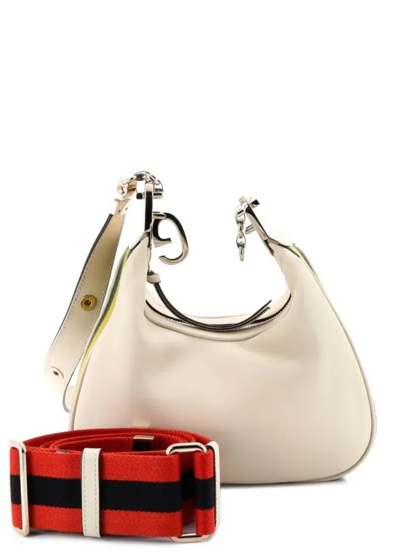 Gucci Pre-owned Attache Shoulder Bag Leather Small Crossbody Bag in Neutrals
