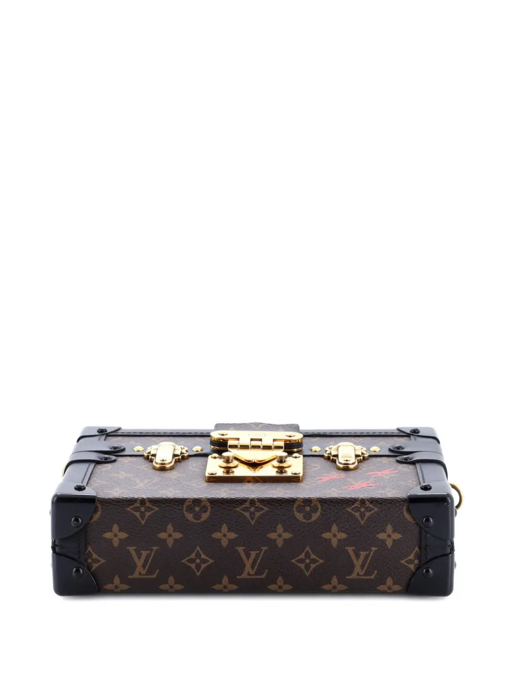 Petite Malle Handbag Monogram Canvas Clutch Bag
