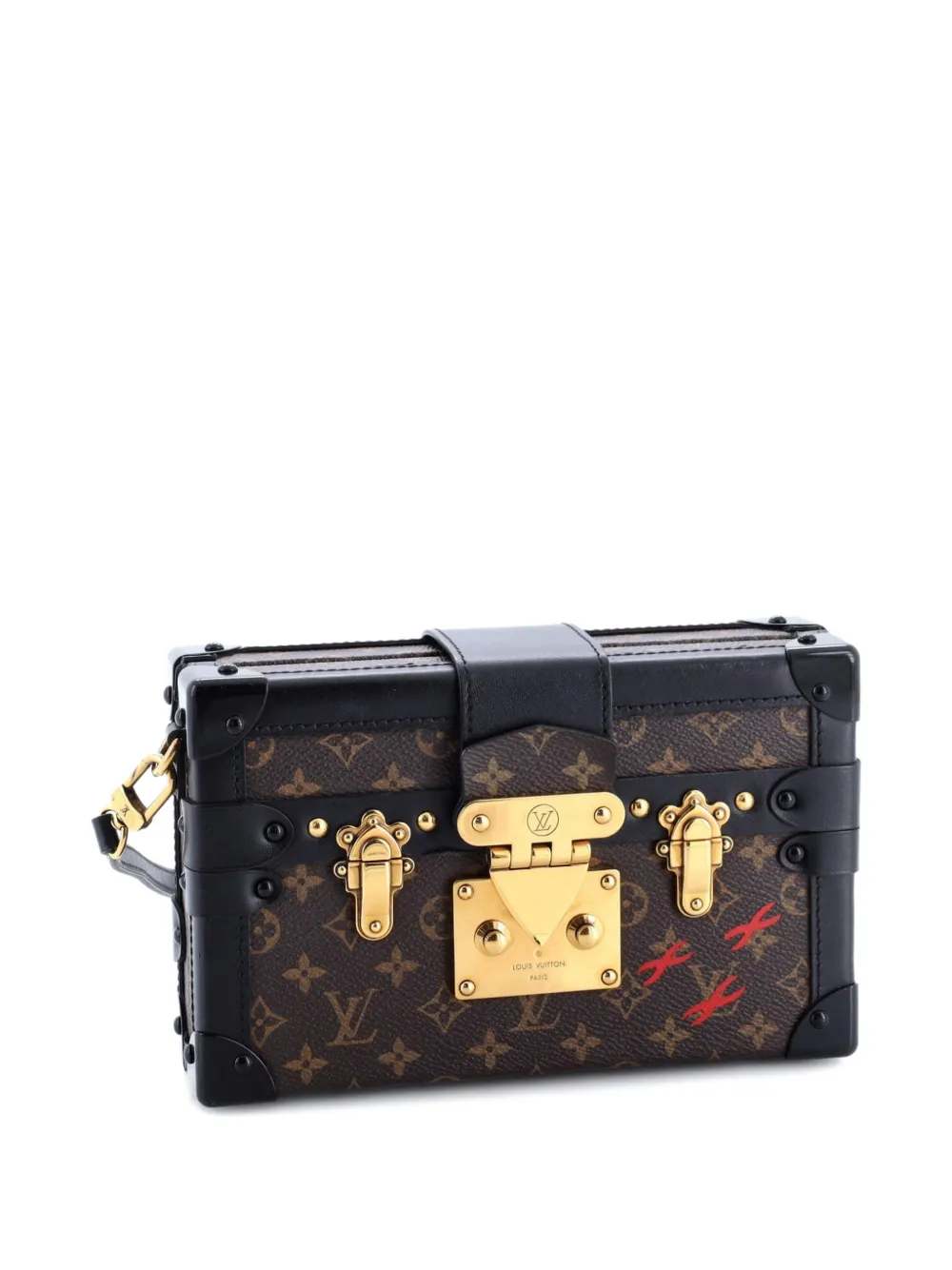 Petite Malle Handbag Monogram Canvas Clutch Bag