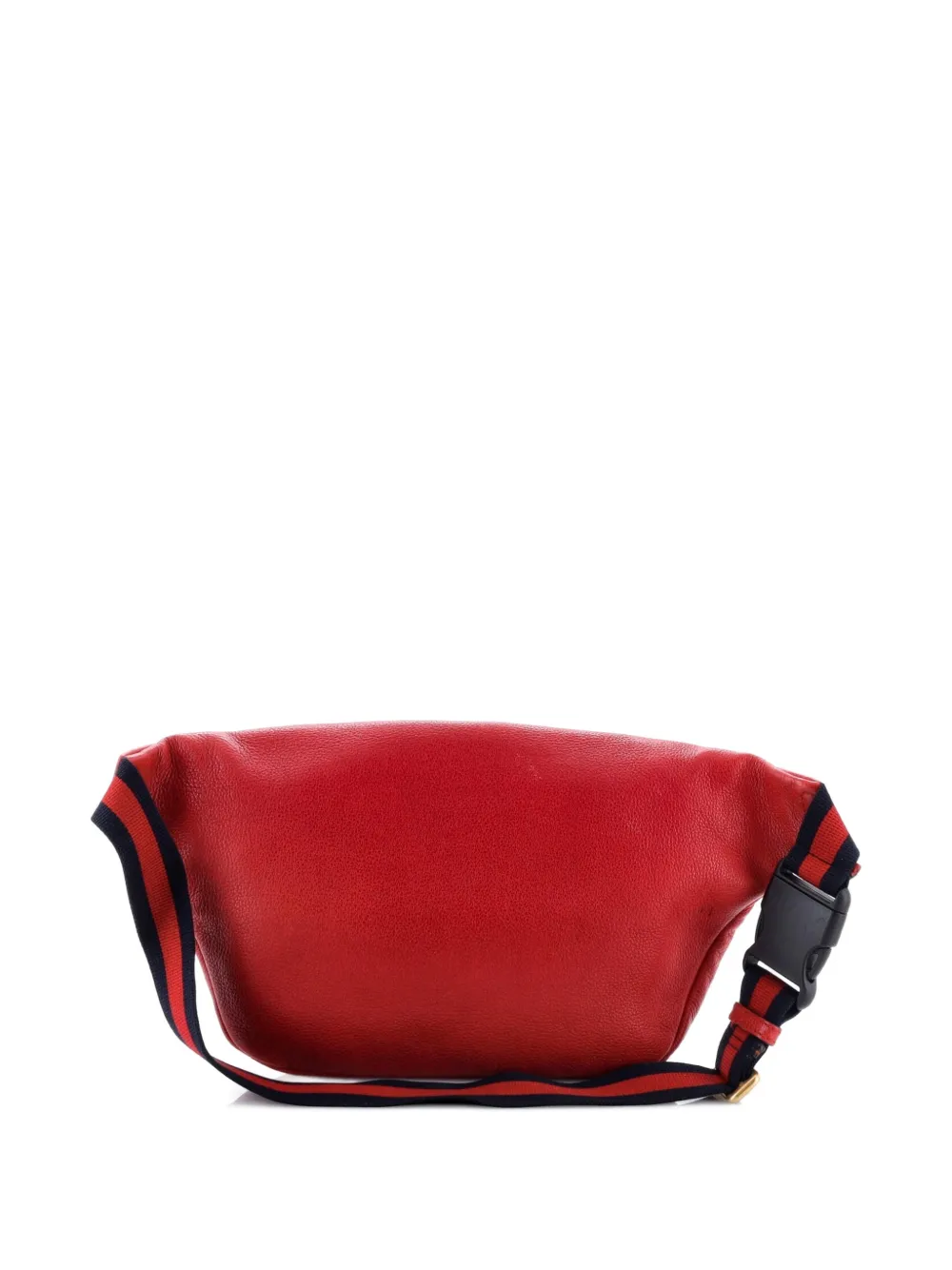 GUCCI Pre-owned Logo Printed Leather Medium Belt Bag In Red