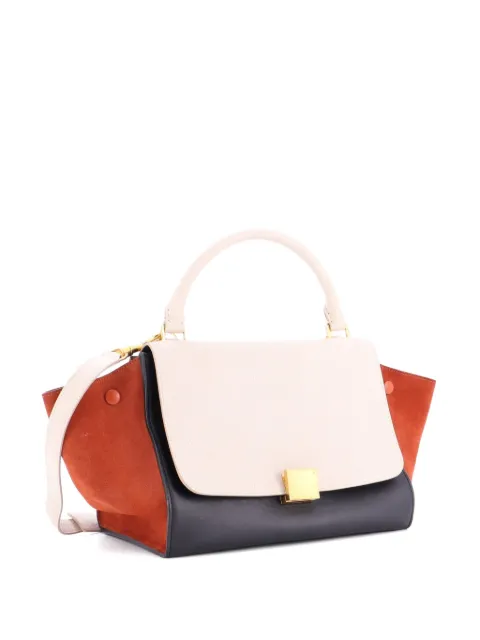 Celine Pre-Owned Tricolor Trapeze Bag Leather Small satchel