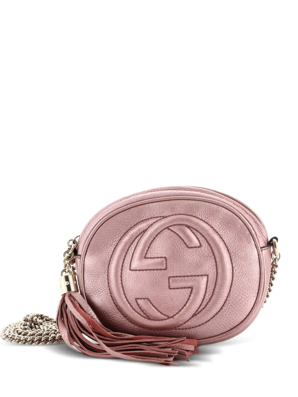 Gucci Pre-Owned Soho Chain Bag Leather Mini crossbody bag - Pink