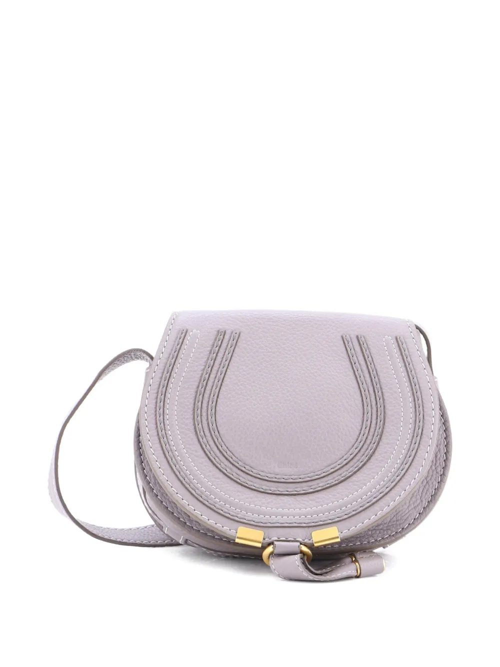 Chloé Pre-Owned Marcie Leather Mini crossbody bag - Grigio