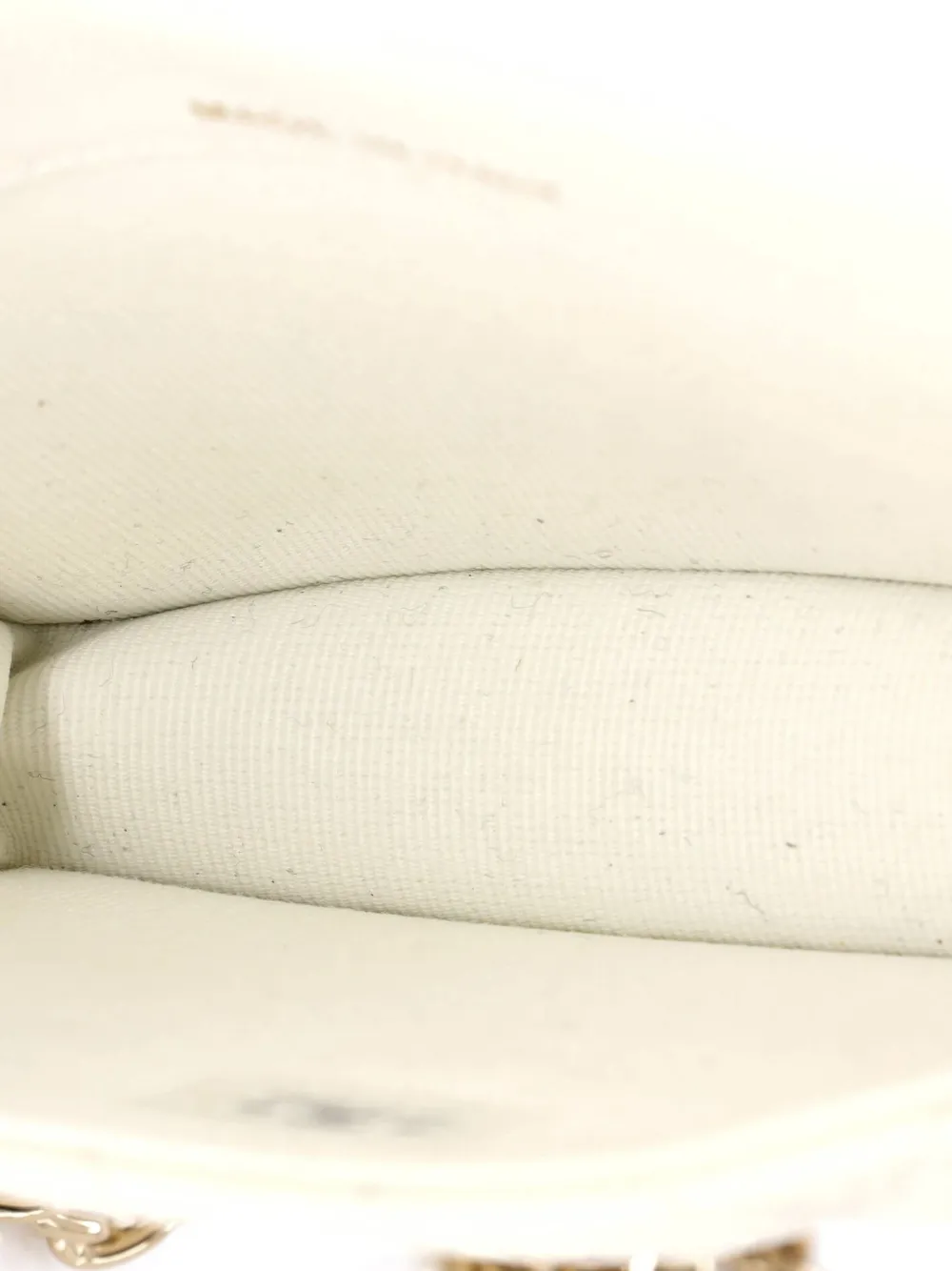 Pre-owned Chanel Cc Bow Belt Bag Quilted Caviar Mini Crossbody Bag In White