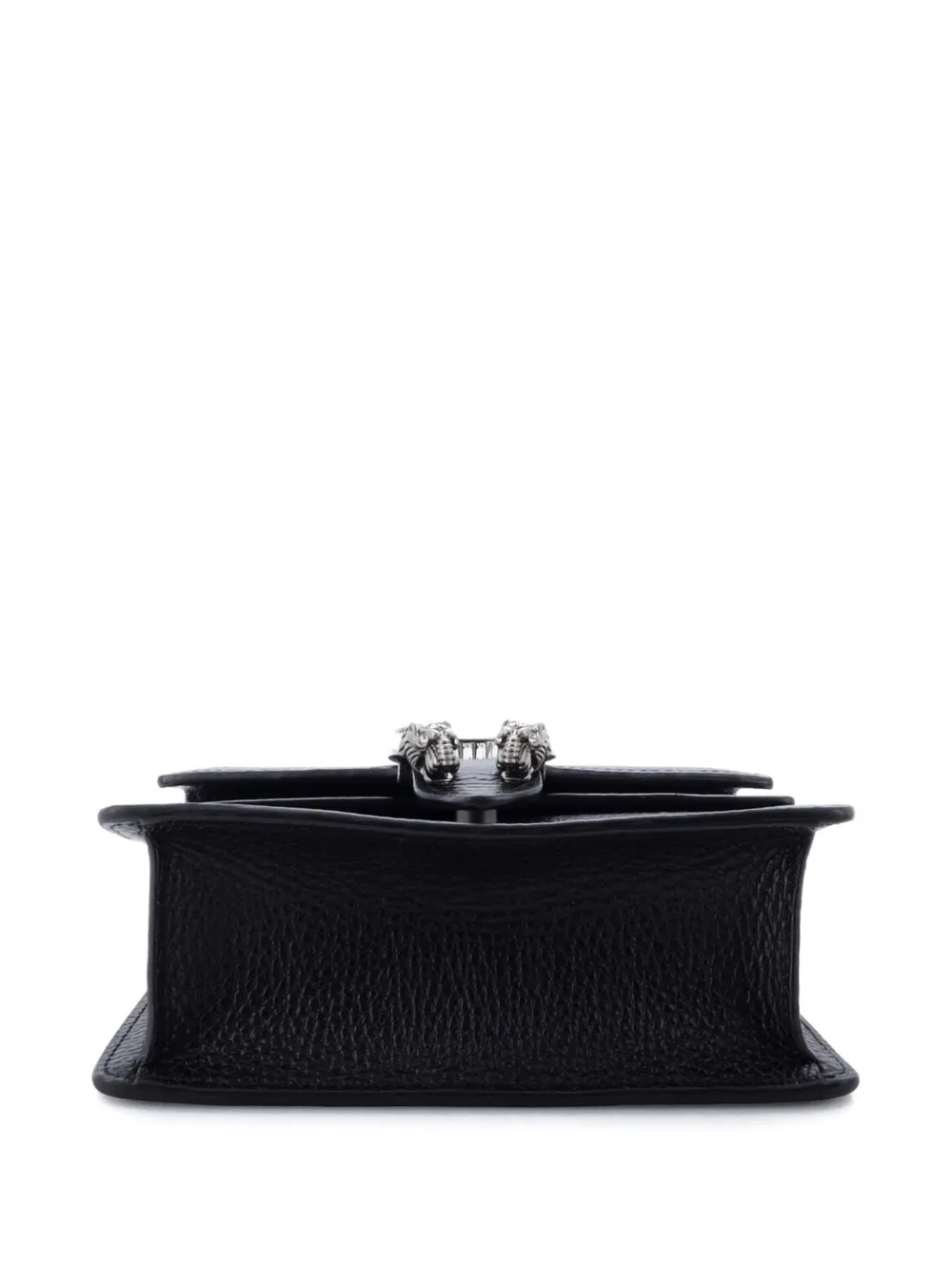 GUCCI Pre-owned Dionysus Top Handle Bag Leather With Crystals Mini Satchel In Black