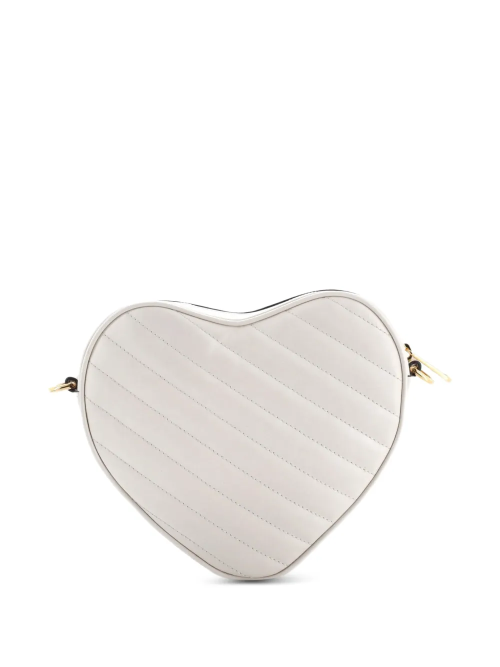 Interlocking G Heart Diagonal Quilted Leather Mini shoulder bag