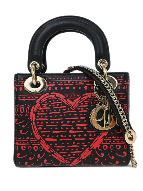 Christian Dior Pre-Owned 2018 small Lady Dior Playing Cards tote bag