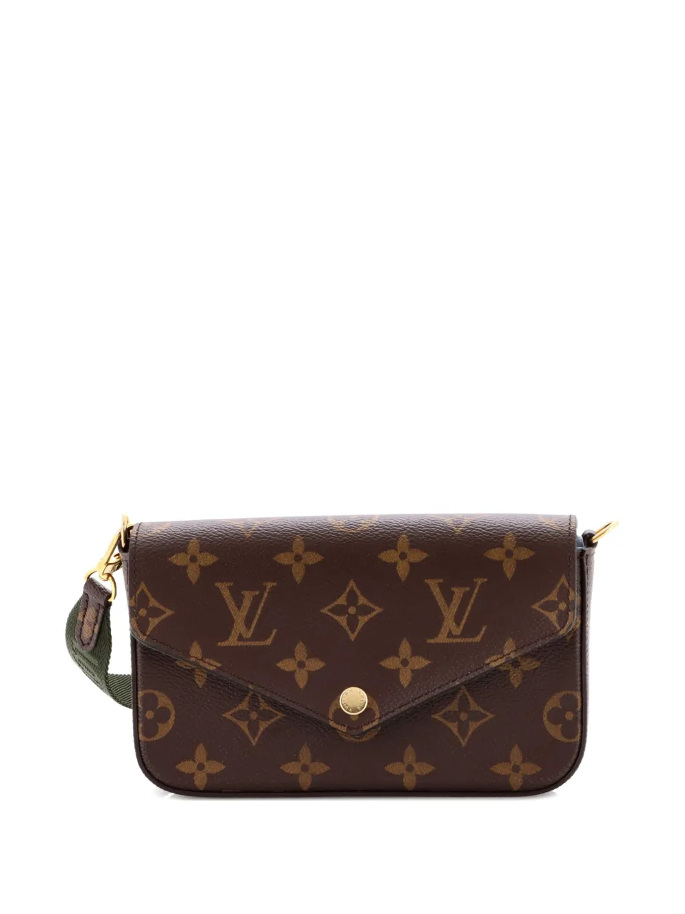 Louis Vuitton Pre-Owned Felicie Strap & Go Handbag Monogram Canvas crossbody bag | Brown | Image 1