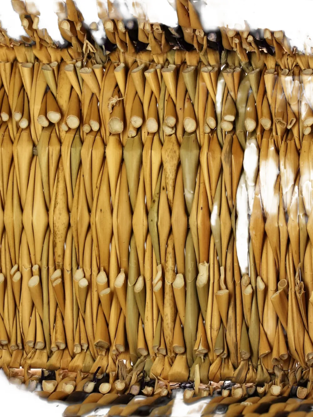 Pre-owned Loewe Paula's Ibiza Square Basket Woven Reed With Leather Small Tote Bag In Brown