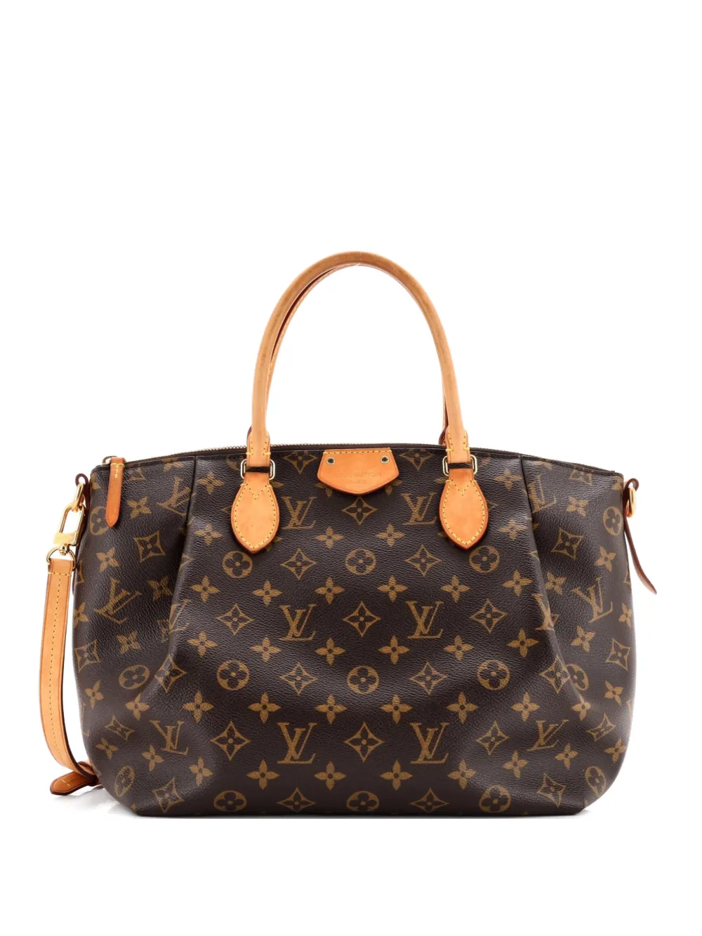 Pre-owned Louis Vuitton Turenne Handbag Monogram Canvas Mm Satchel In Brown