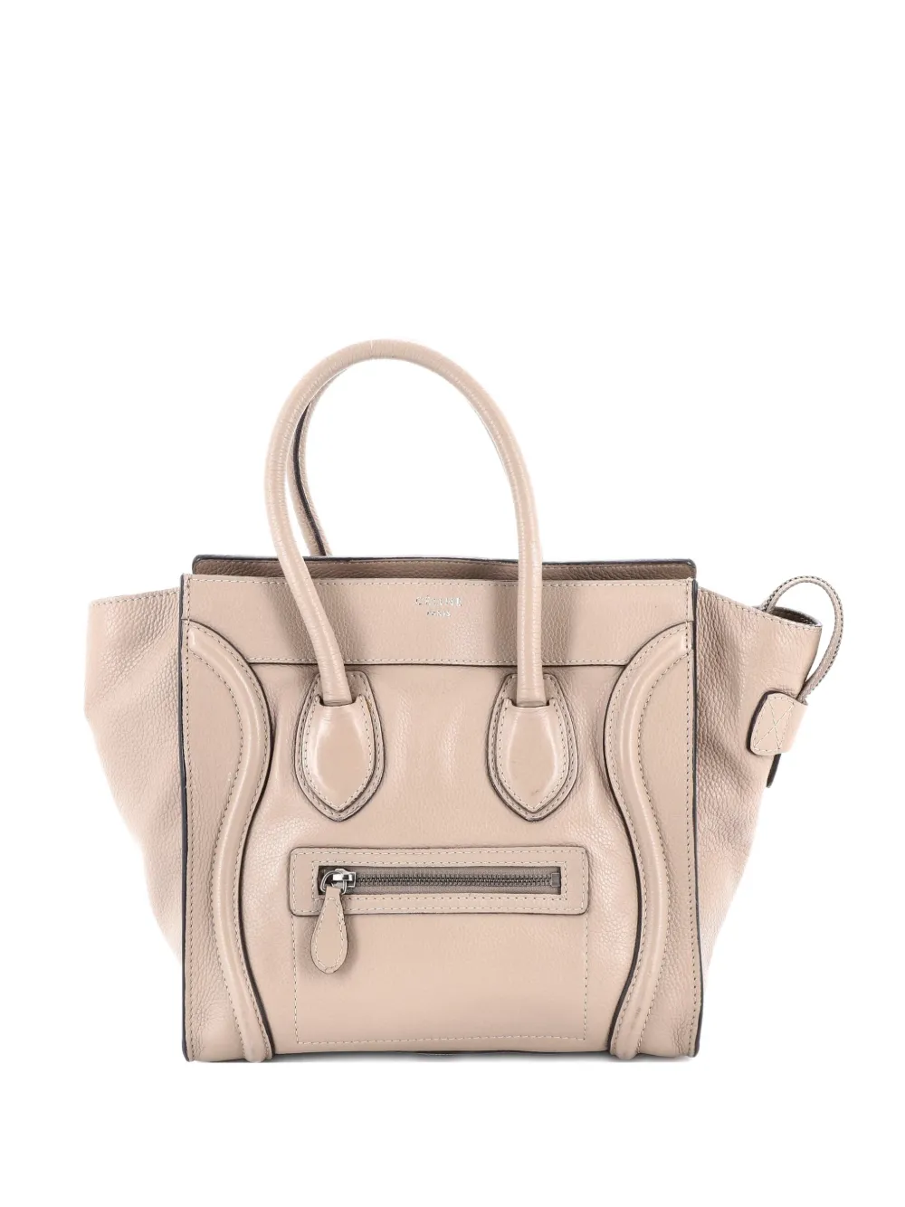 Celine Pre-Owned Luggage Bag Grainy Leather Micro tote bag - Toni neutri