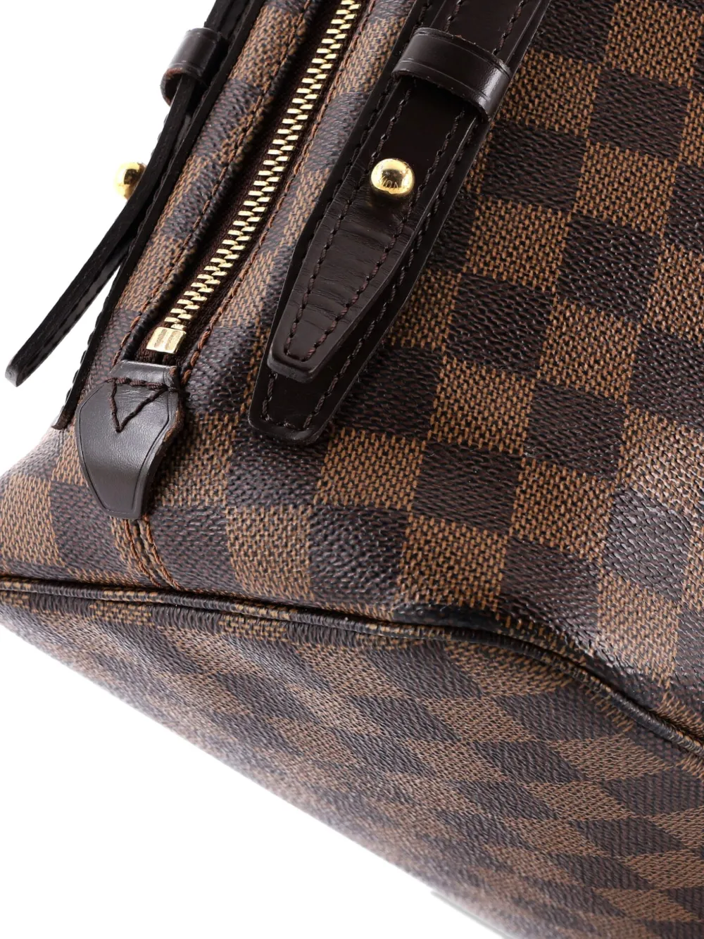 LOUIS VUITTON Pre-owned Cabas Rivington Damier Shoulder Bag In Brown