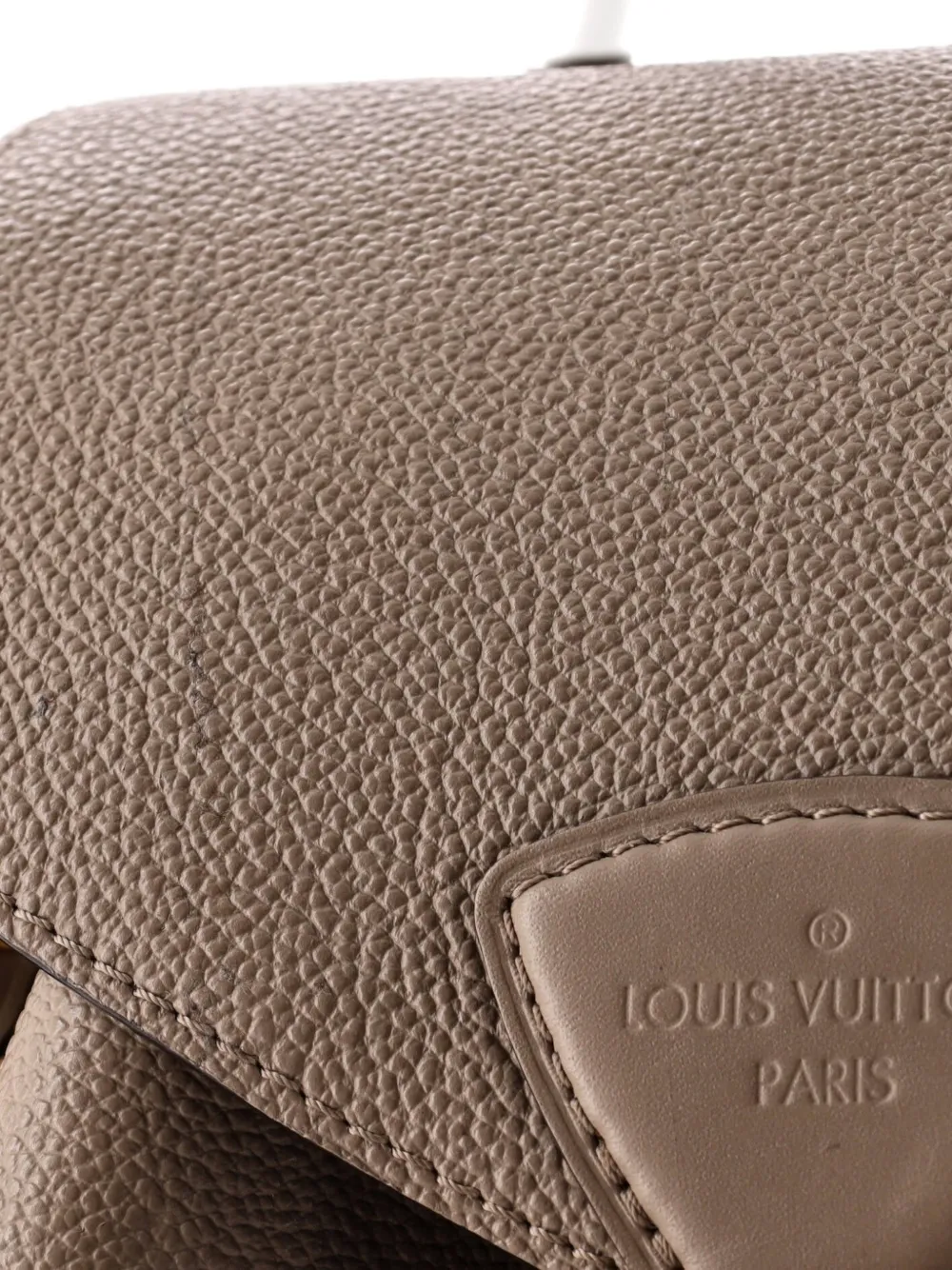 Pre-owned Louis Vuitton Montsouris Nm Monogram Empreinte Leather Pm Backpack In Neutral