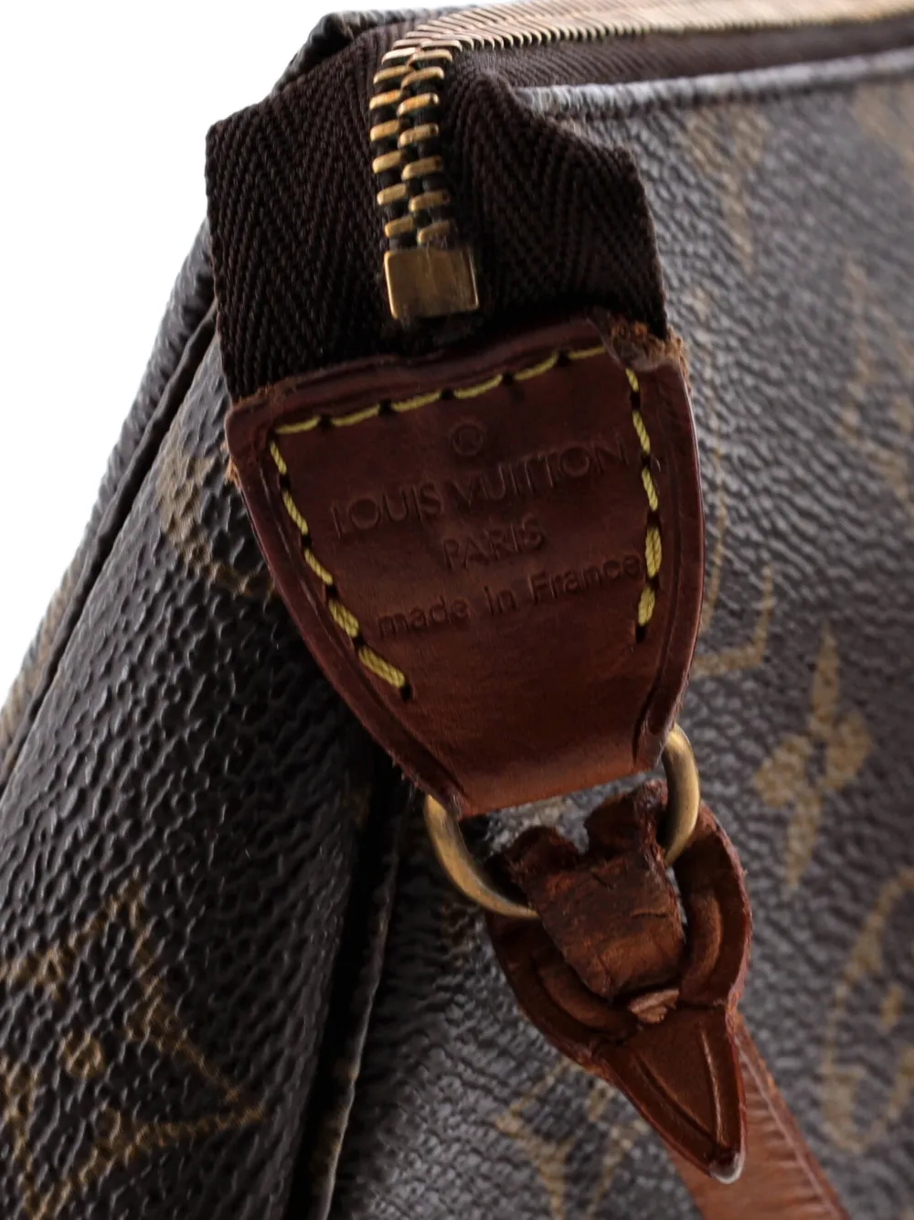 Pre-owned Louis Vuitton Pochette Accessoires Nm Monogram Canvas Clutch Bag In Brown