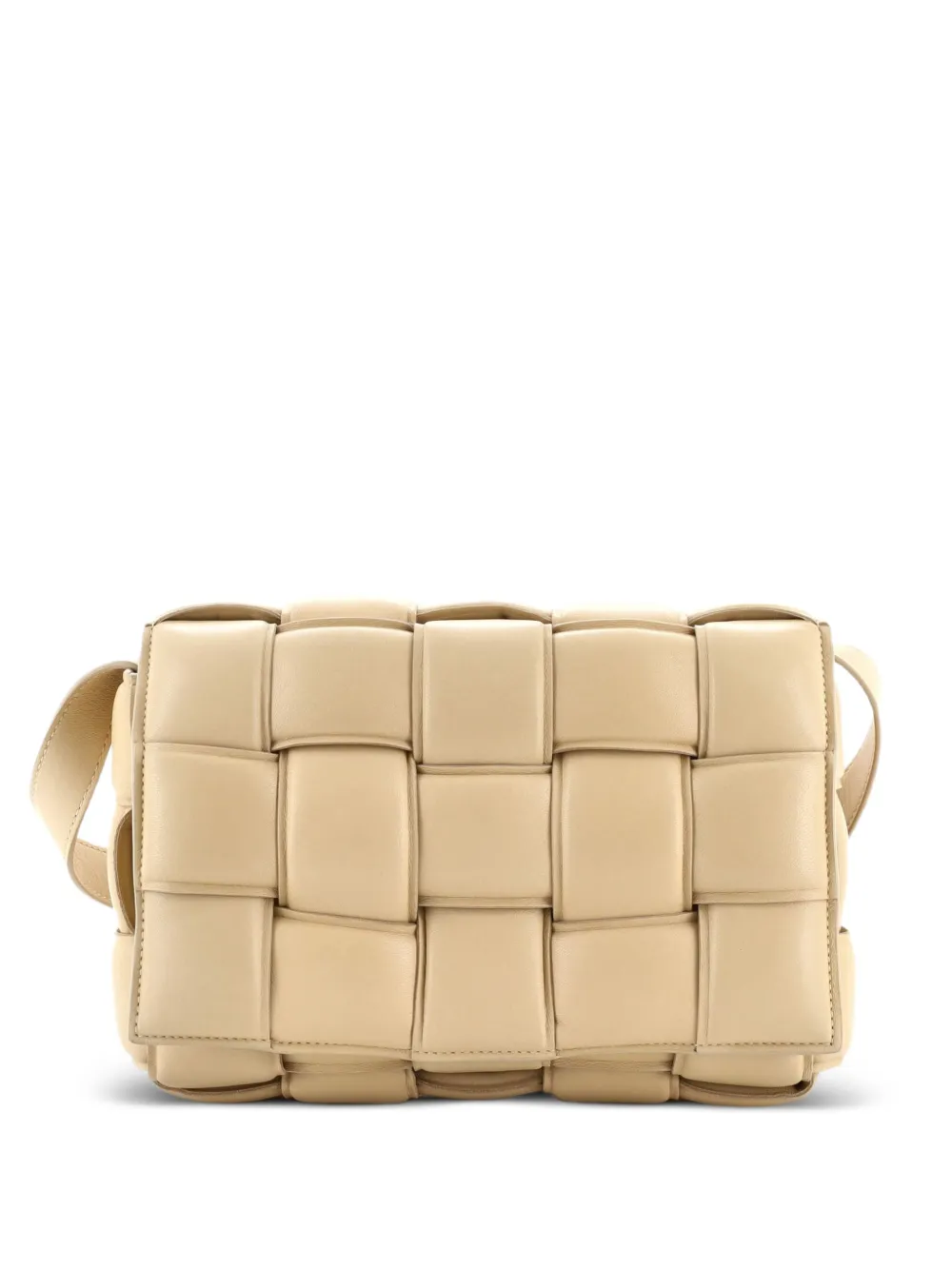 Bottega Veneta Pre-Owned Cassette Padded Maxi Intrecciato Leather crossbody bag - Toni neutri