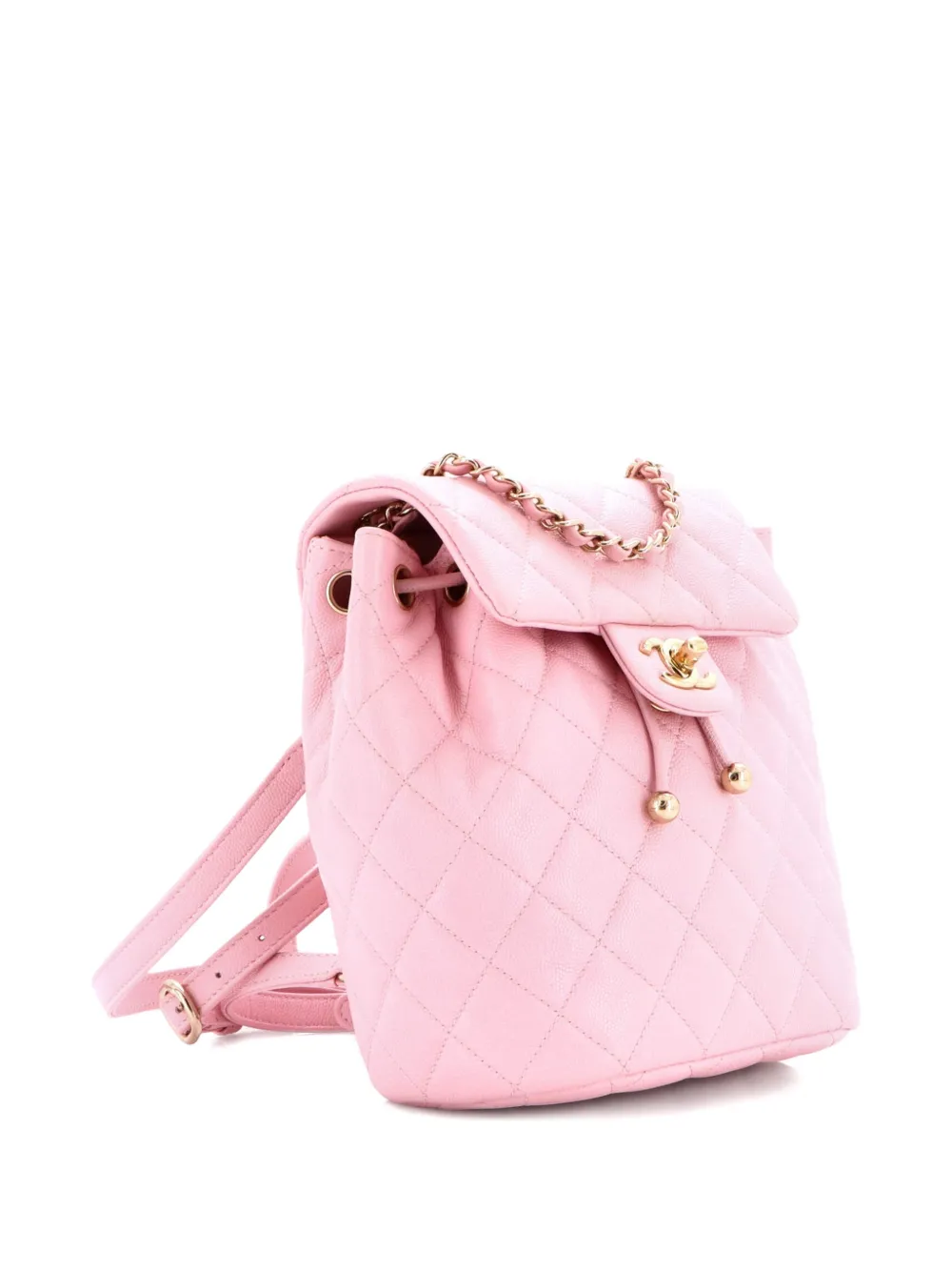 CHANEL Pre-Owned Urban Spirit NM Quilted Caviar Mini backpack - Rosa