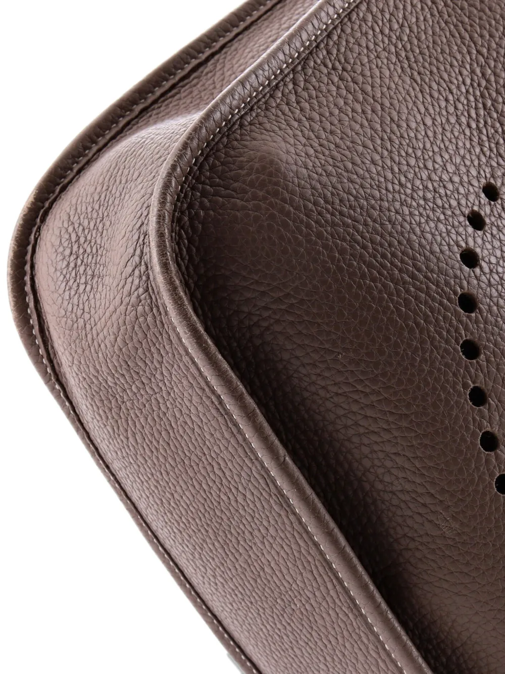 HERMES Pre-owned Evelyne Bag Gen I Clemence Gm Crossbody Bag In Gray