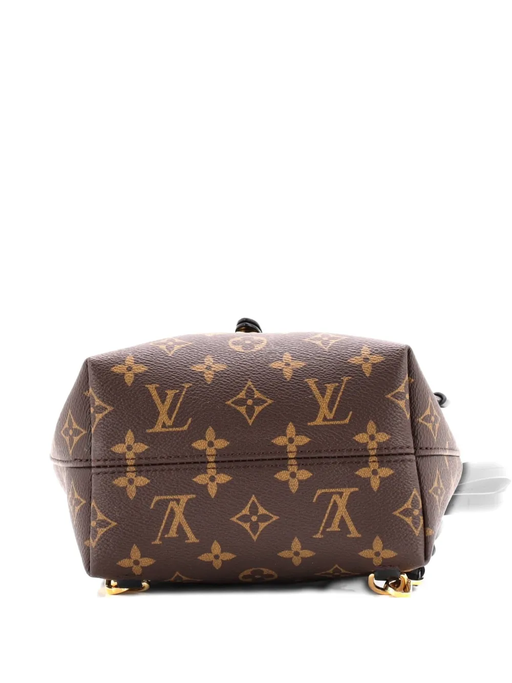 Pre-owned Louis Vuitton Montsouris Nm Monogram Canvas With Leather Bb Backpack In Black