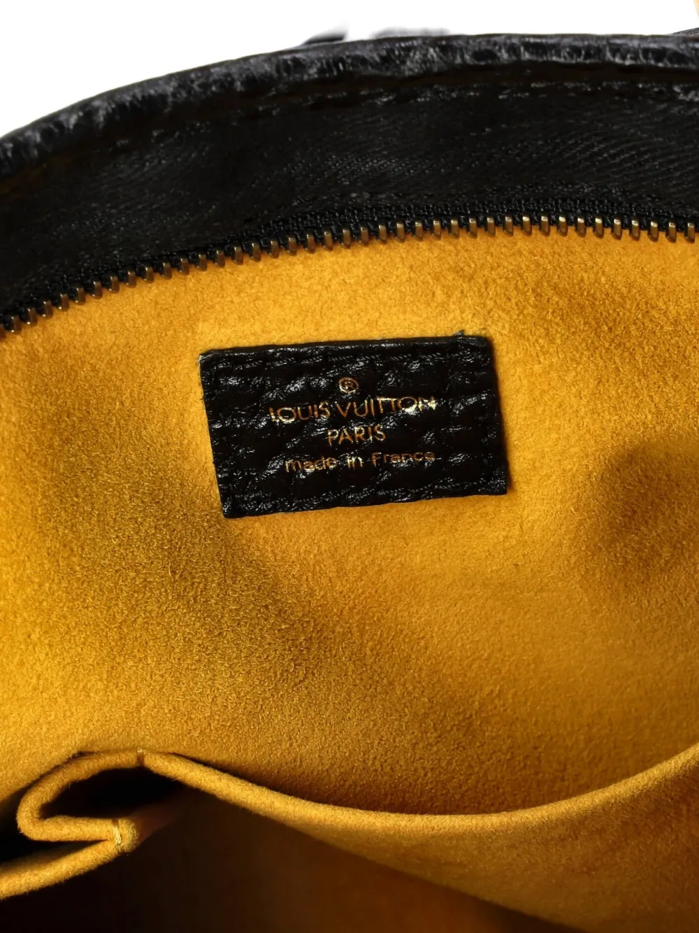 Pre-owned Louis Vuitton Neo Cabby Handbag Denim Gm Satchel In Black