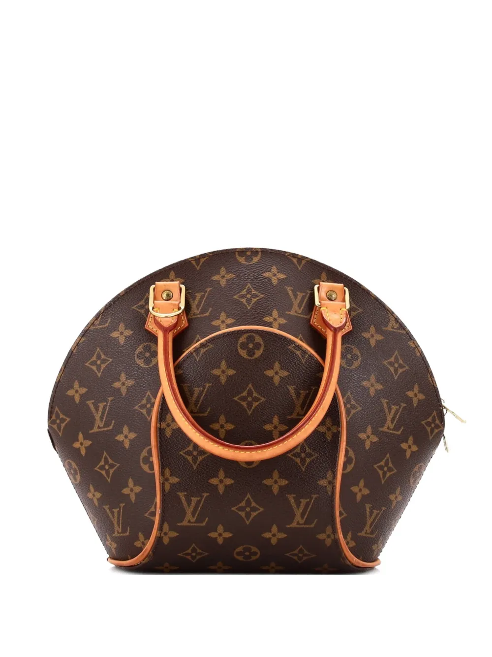 Pre-owned Louis Vuitton Ellipse Bag Monogram Canvas Pm Satchel In Brown