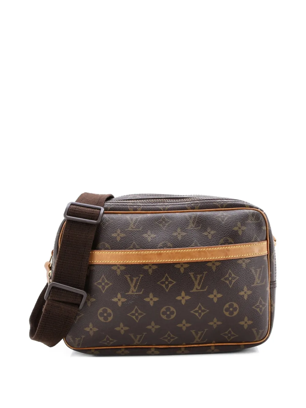 LOUIS VUITTON Pre-owned Reporter Bag Monogram Canvas Pm Crossbody Bag In Brown