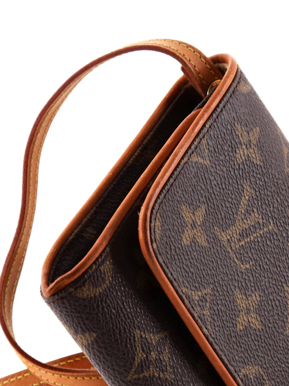 LOUIS VUITTON Pre-owned Twin Handbag Monogram Canvas Gm Crossbody Bag In Brown