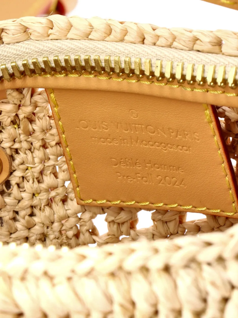 Pre-owned Louis Vuitton Keepall Bandouliere Bag Damier Raffia 25 Satchel In Neutral