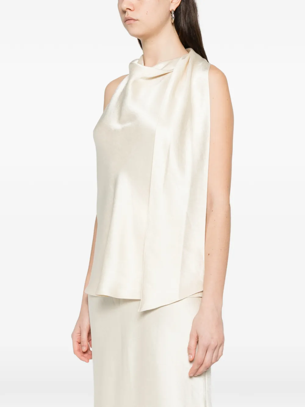Draped Sleeveless Top