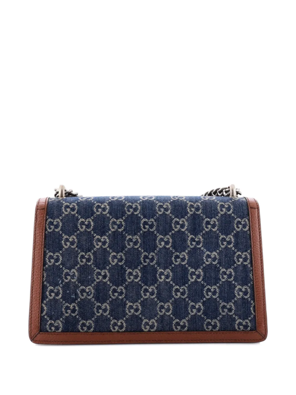 Pre-owned Gucci Dionysus Bag Gg Denim Small Shoulder Bag In Blue