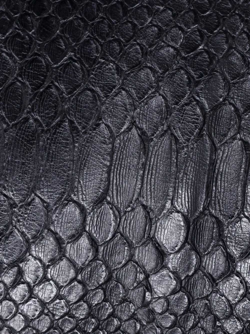 SAINT LAURENT Pre-owned Classic Monogram College Bag Python Embossed Leather Medium Satchel In Black