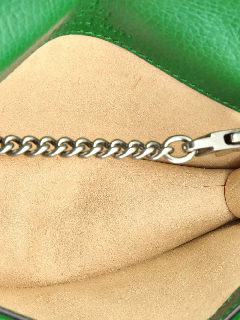 GUCCI Pre-owned Dionysus Bag Leather Super Mini Clutch Bag In Green