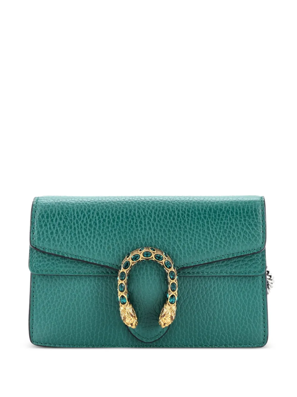 Gucci Pre-Owned Dionysus Bag Leather Super Mini clutch bag - Verde