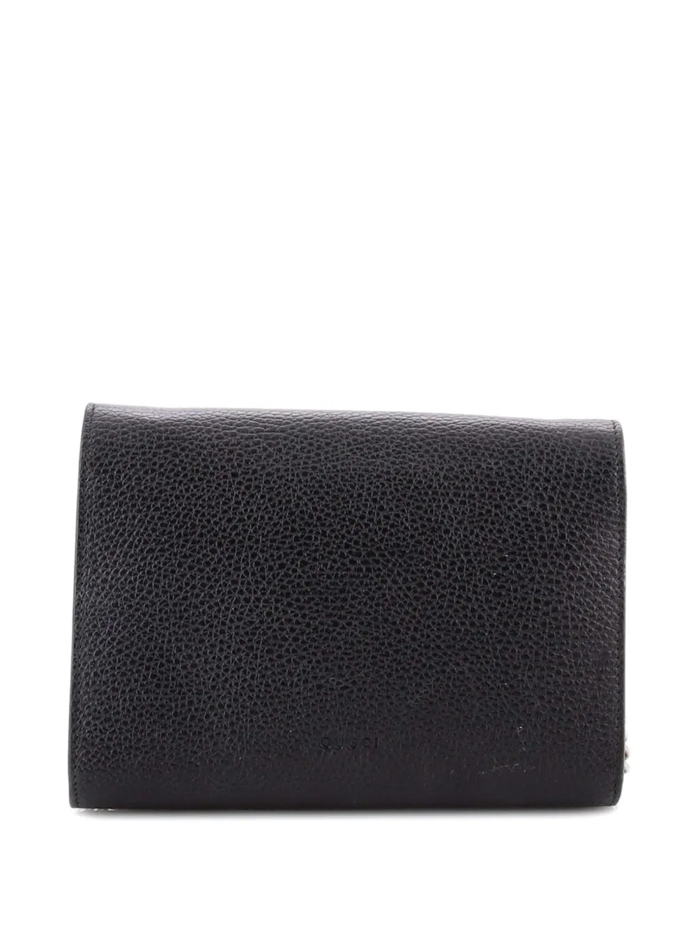 GUCCI Pre-owned Dionysus Chain Wallet Leather With Embellished Detail Small Crossbody Bag In Black