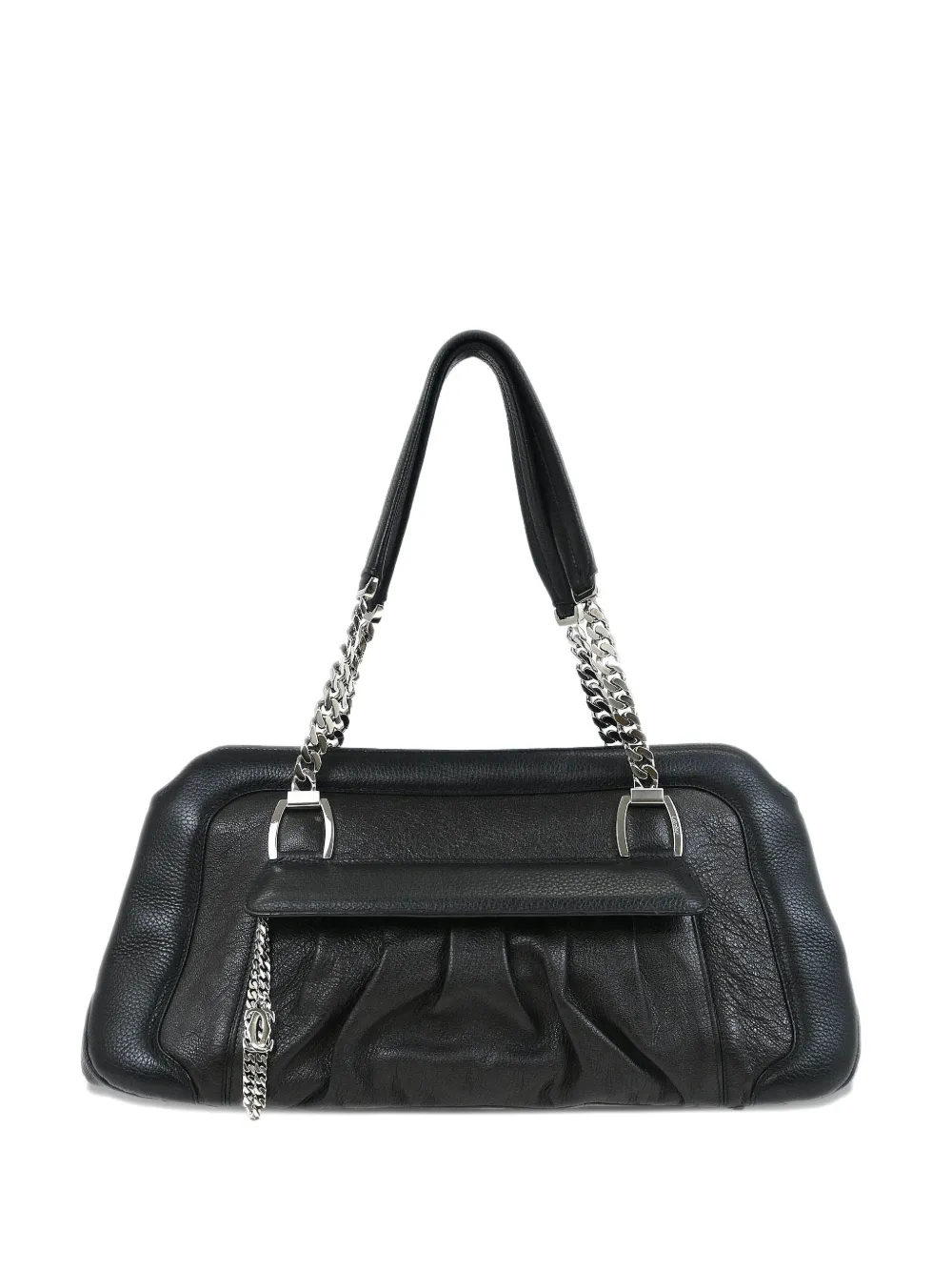 Cartier 2010s La Dona leather shoulder bag – Black