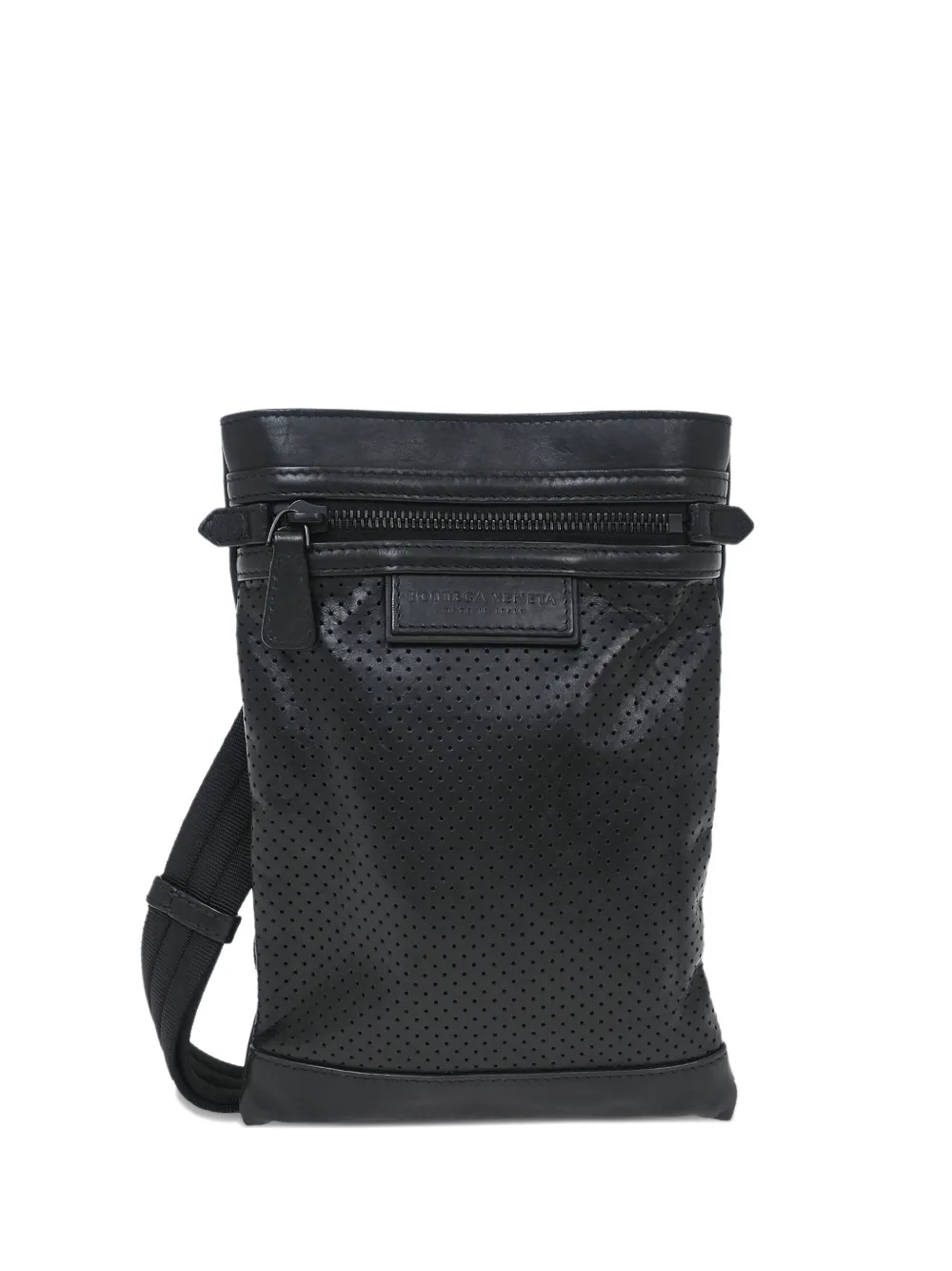 Bottega Veneta Pre-Owned 2010s perforated leather shoulder bag - Nero