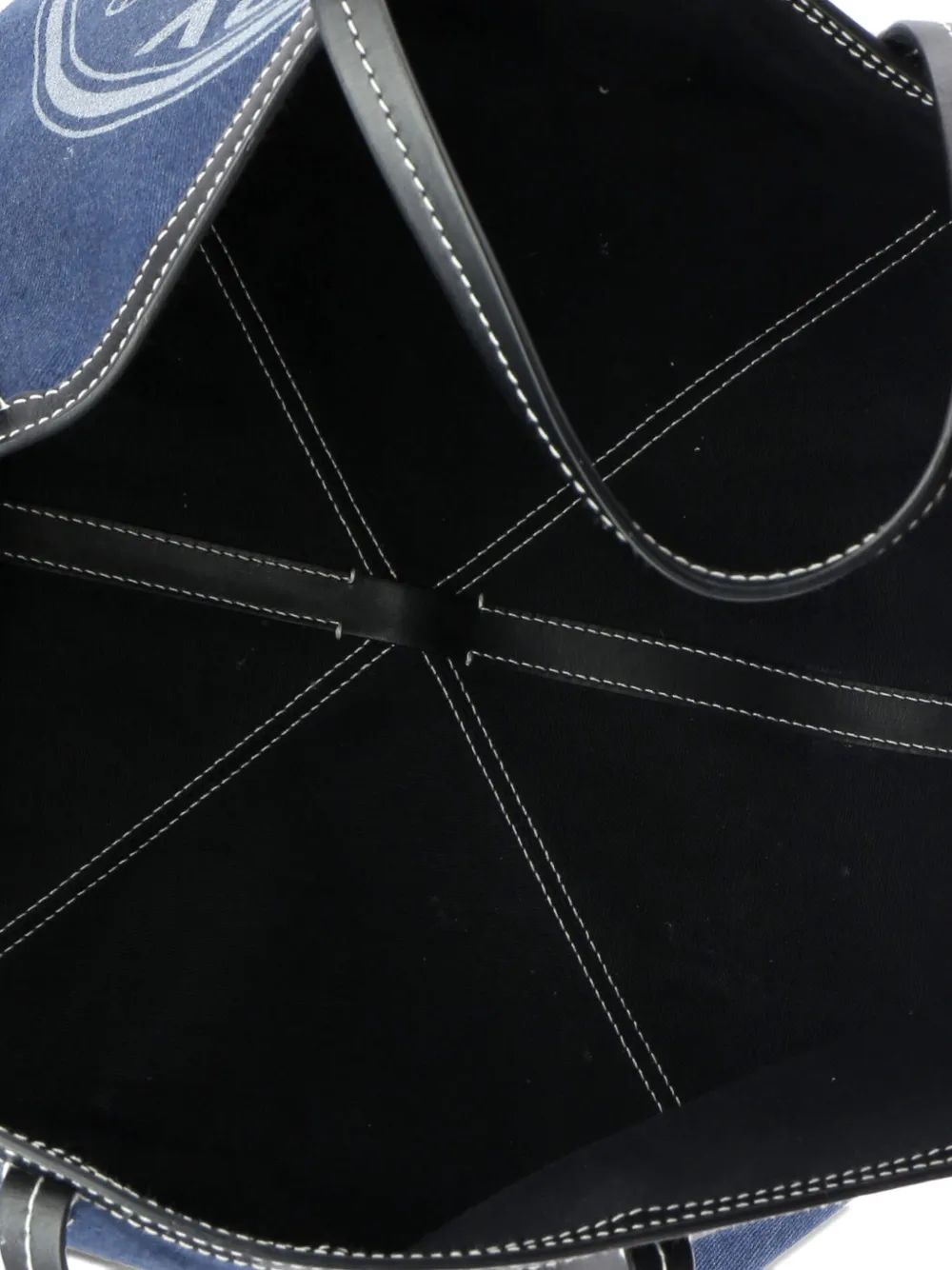 BURBERRY Pre-owned Beach Denim Mini Tote Bag In Blue