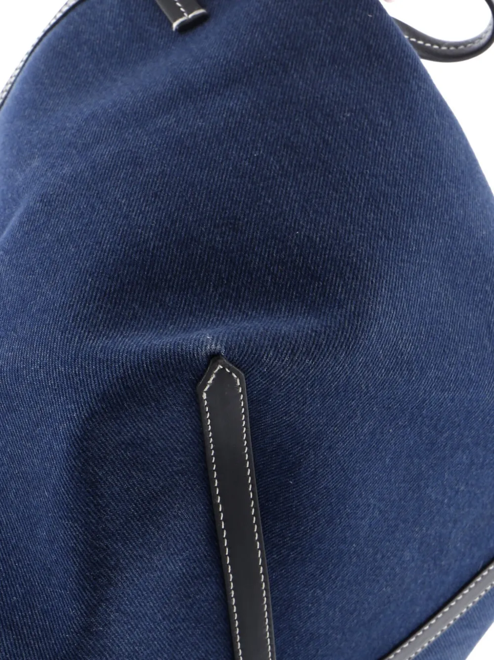 BURBERRY Pre-owned Beach Denim Mini Tote Bag In Blue