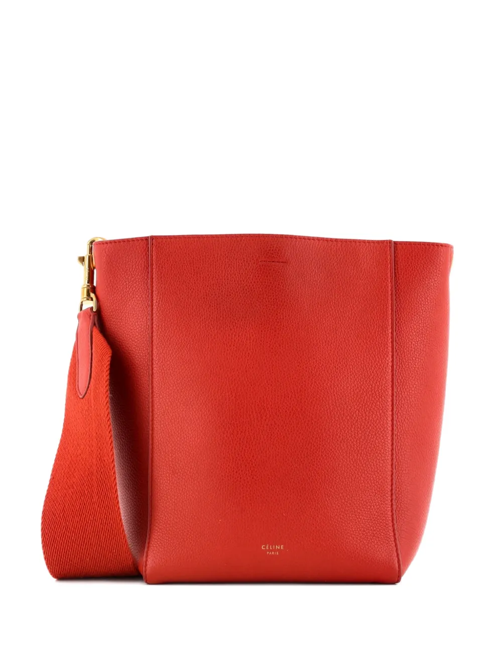 Celine Pre-Owned Sangle Seau Bag Calfskin Small shoulder bag - Rosso