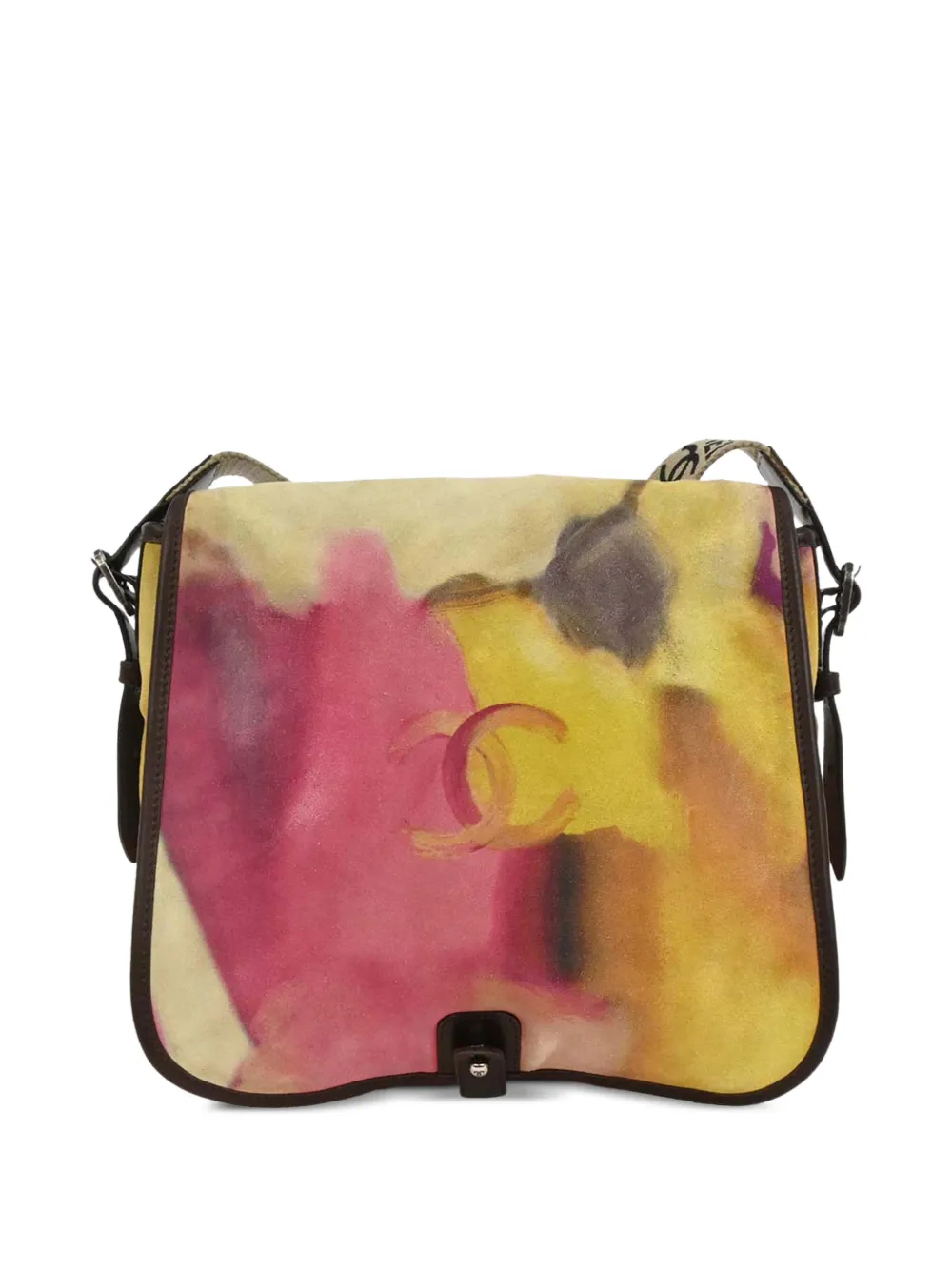 CHANEL Pre-Owned Borsa a spalla con logo anni '14-'15 - Giallo