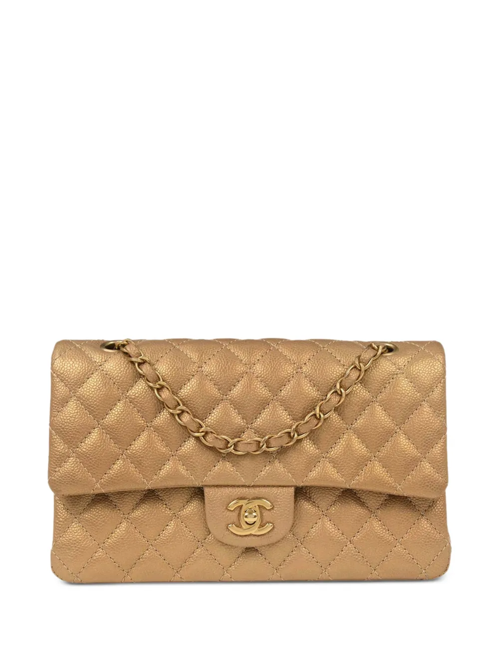 CHANEL Pre-Owned Borsa a spalla Double Flap 2014-2015 - Oro