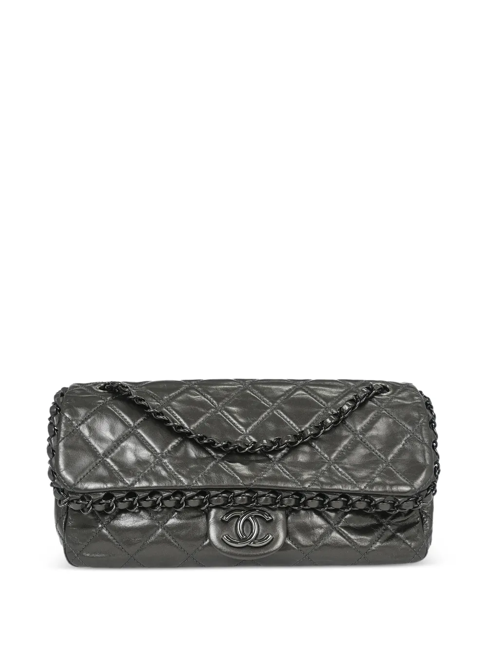 CHANEL Pre-Owned Borsa a spalla GG anni 2012 - Grigio
