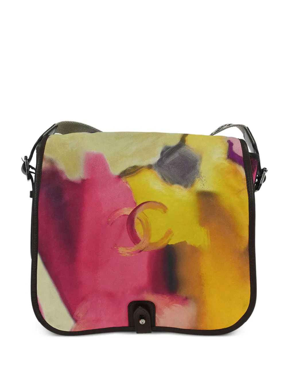 CHANEL Pre-Owned Borsa a spalla in pelle scamosciata con battente 2014-2015 - Rosa