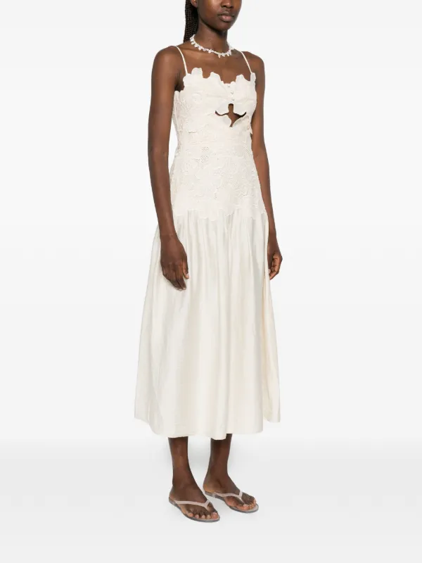 sandro guipure lace dress Sandro Sleeveless Floral Lace Maxi dress
