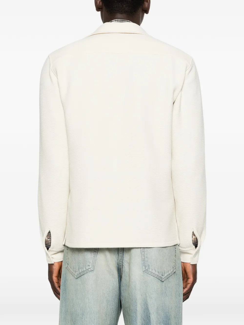 SANDRO Shirtjack met polokraag Wit