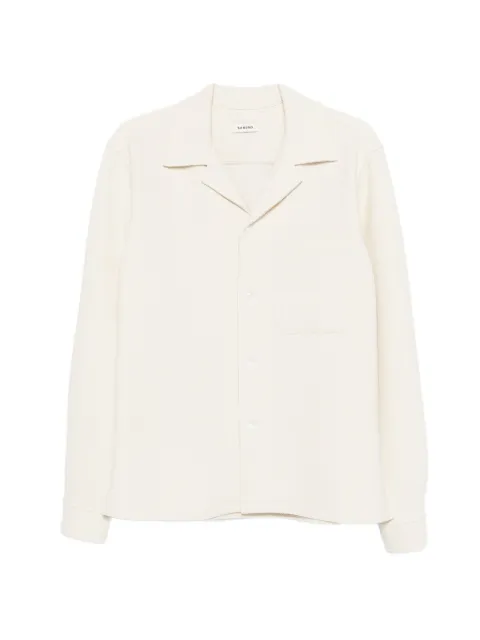 SANDRO polo-collar pocket shirt jacket