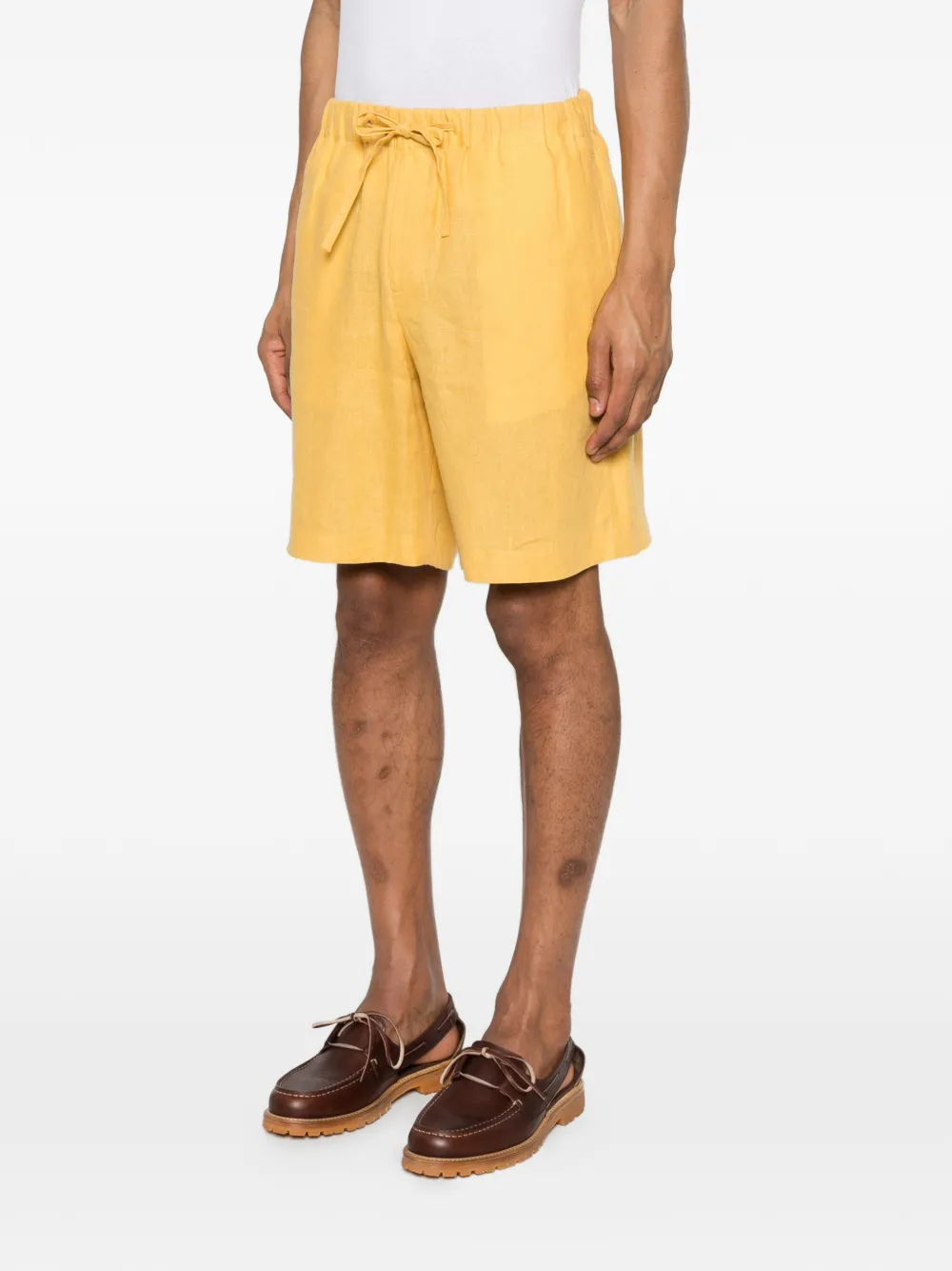 SANDRO Shorts met trekkoord Geel