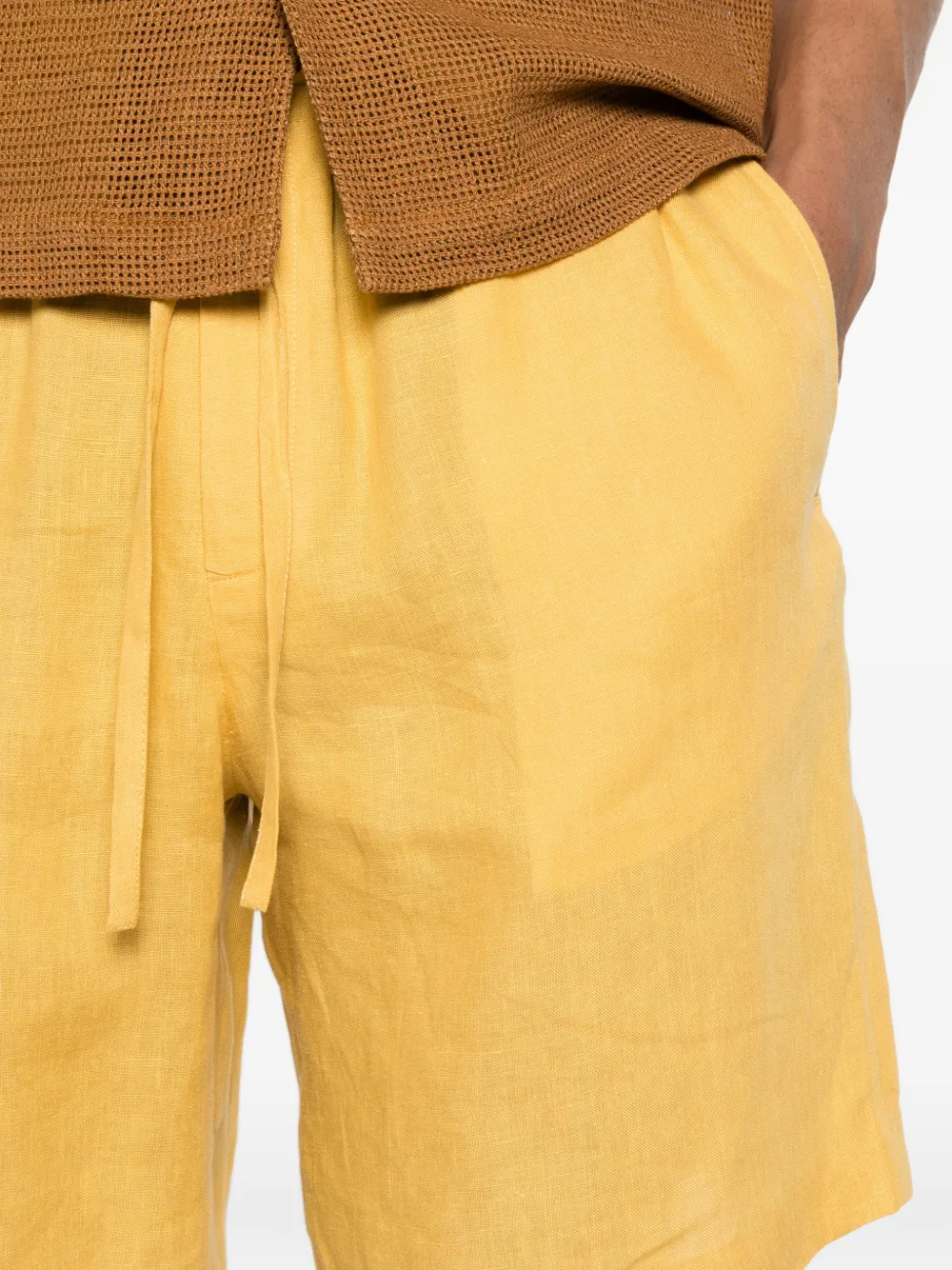 SANDRO Shorts met trekkoord Geel