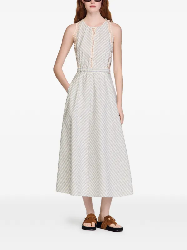 midi sandro dress Sandro Lauralie Collared Midi Dress