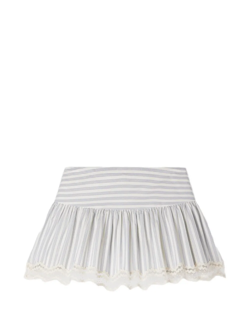 SANDRO striped lace-trim skorts - Toni neutri